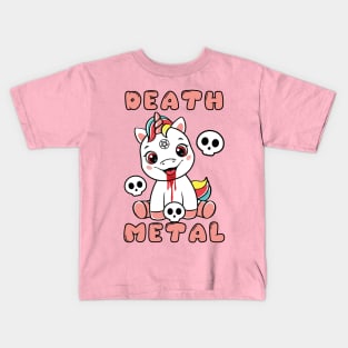 Death Metal Unicorn (Br00tal Version) Kids T-Shirt